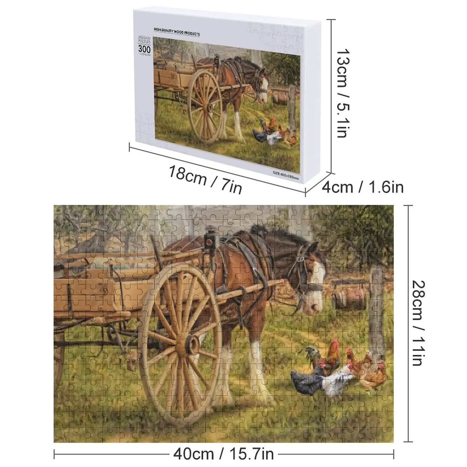 Puzzle A Little Bit Country Regalo in legno personalizzato Nome in legno Puzzle personalizzato personalizzato