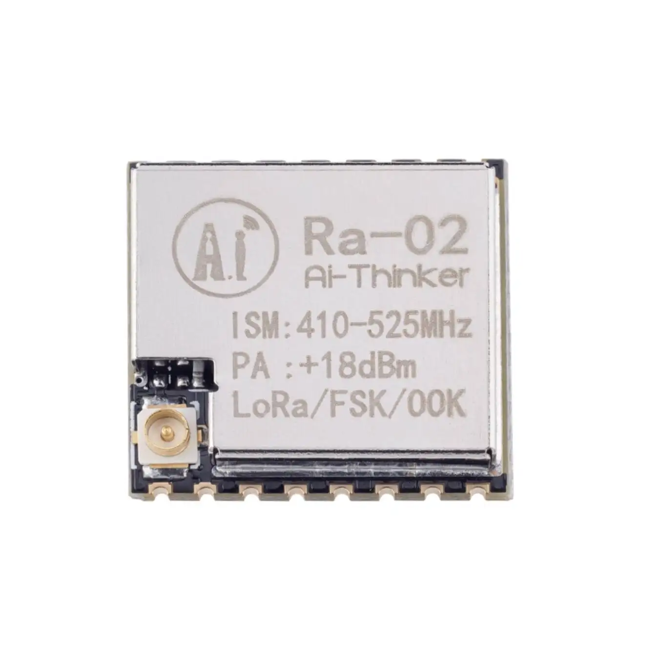 Ra-02 SX1278 Беспроводной модуль с расширенным спектром LoRa / беспроводной последовательный порт 433 МГц / интерфейс SPI Ra-02 SX1278 Беспроводной модуль с расширенным спектром LoRa / беспроводной последовательный порт 433 МГц / интерфейс SPI
