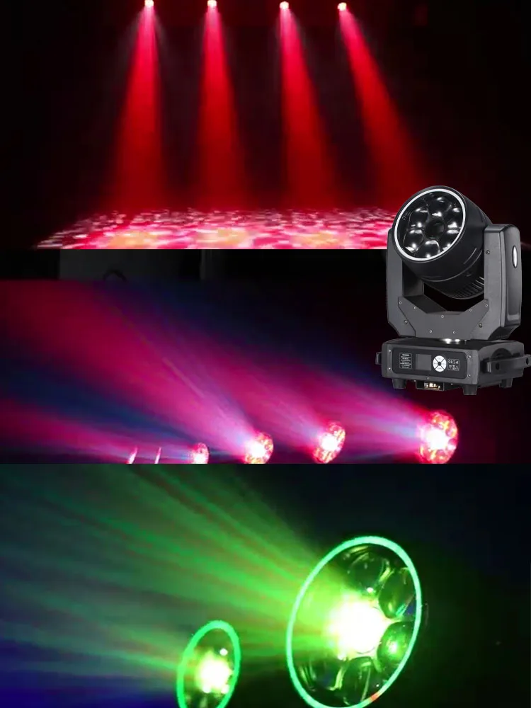 

6*40W+60W LED Wash Zoom Moving Head RGBW with RDM Kaleidoscope Effect for DJ Disco Party Nightclub Show Performance Bar Decor