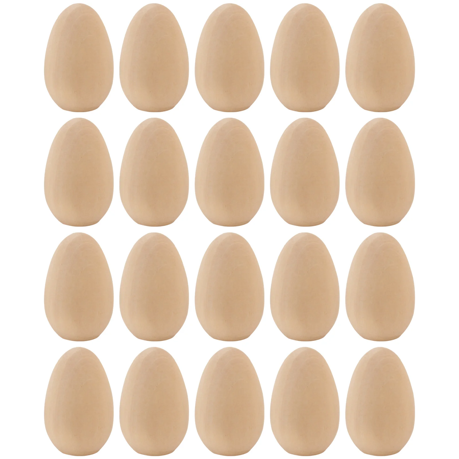 

20 Pcs Decorate DIY Graffiti Eggs Child Mini Ornaments Painting Kit Wooden Unfinished Easter