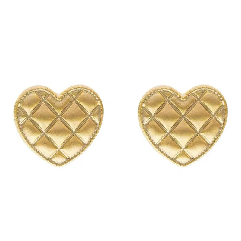 10pcs/lot Creative Heart Shaped Metal Buttons Women\'s Clothing Gold Hand Sewing Accessories Shirt Decorative Button