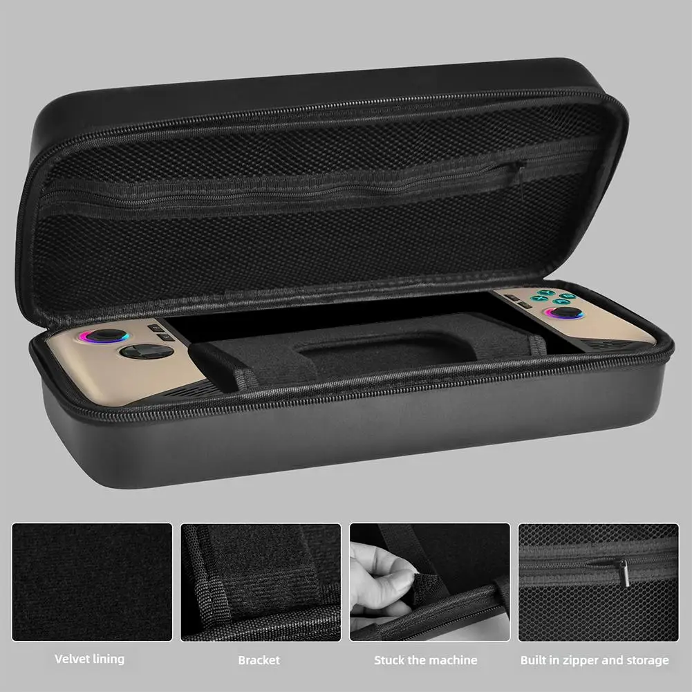 EVA Hard Portable Protective Bag For MSI Claw 8 Game Console Protective Travel Storage Pouch Zipper Carry Bag Anti-fall Pouch