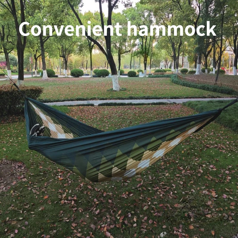 

Quality Outdoor Camping Double Color Printed Hammock 210T Parachute Nylon Park Camping Watermark Nordic Decoracion