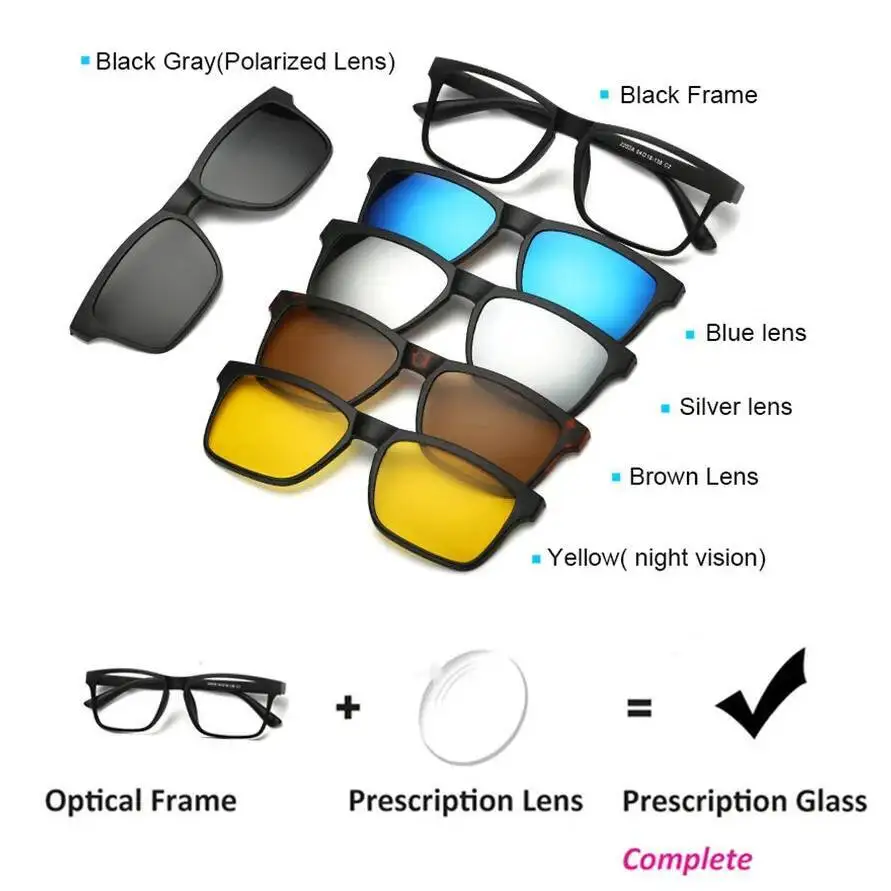 

Brightzone оптические женские очки по рецепту, магнитные солнцезащитные очки с клипсой на линзах, оправа для очков, мужские аксессуары