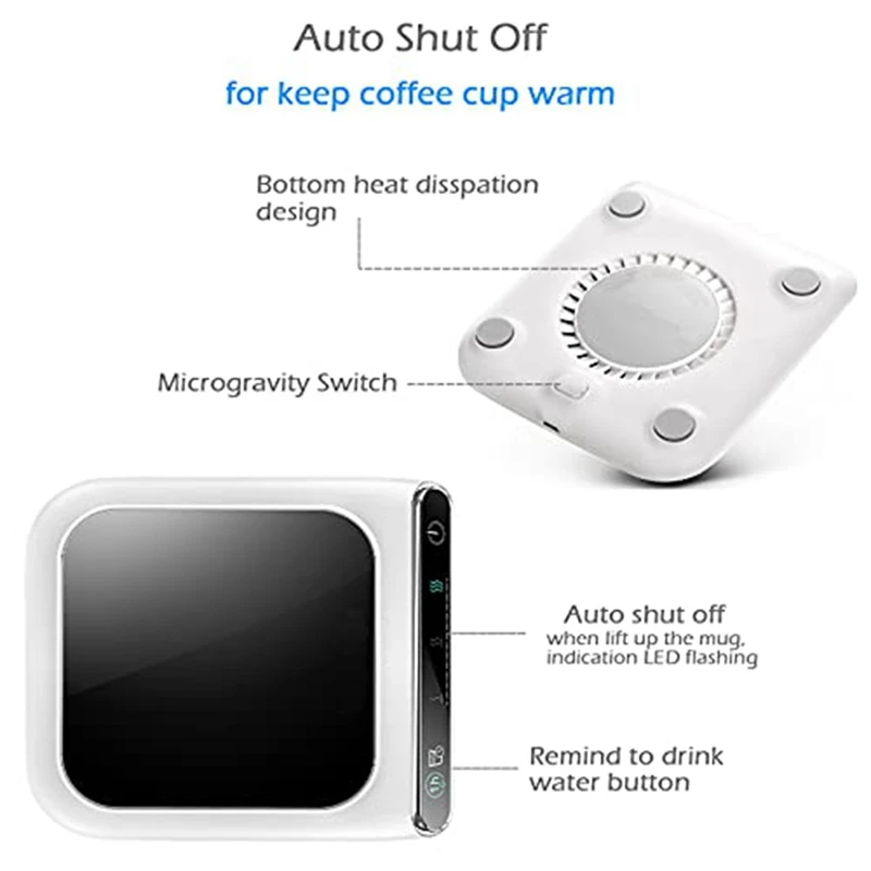 Kaffeetasse wärmer, intelligenter Kaffee wärmer und Tassen wärmer für den Schreibtisch mit automatischer Abschaltung/Ein-und 3-Temperatureinstellung