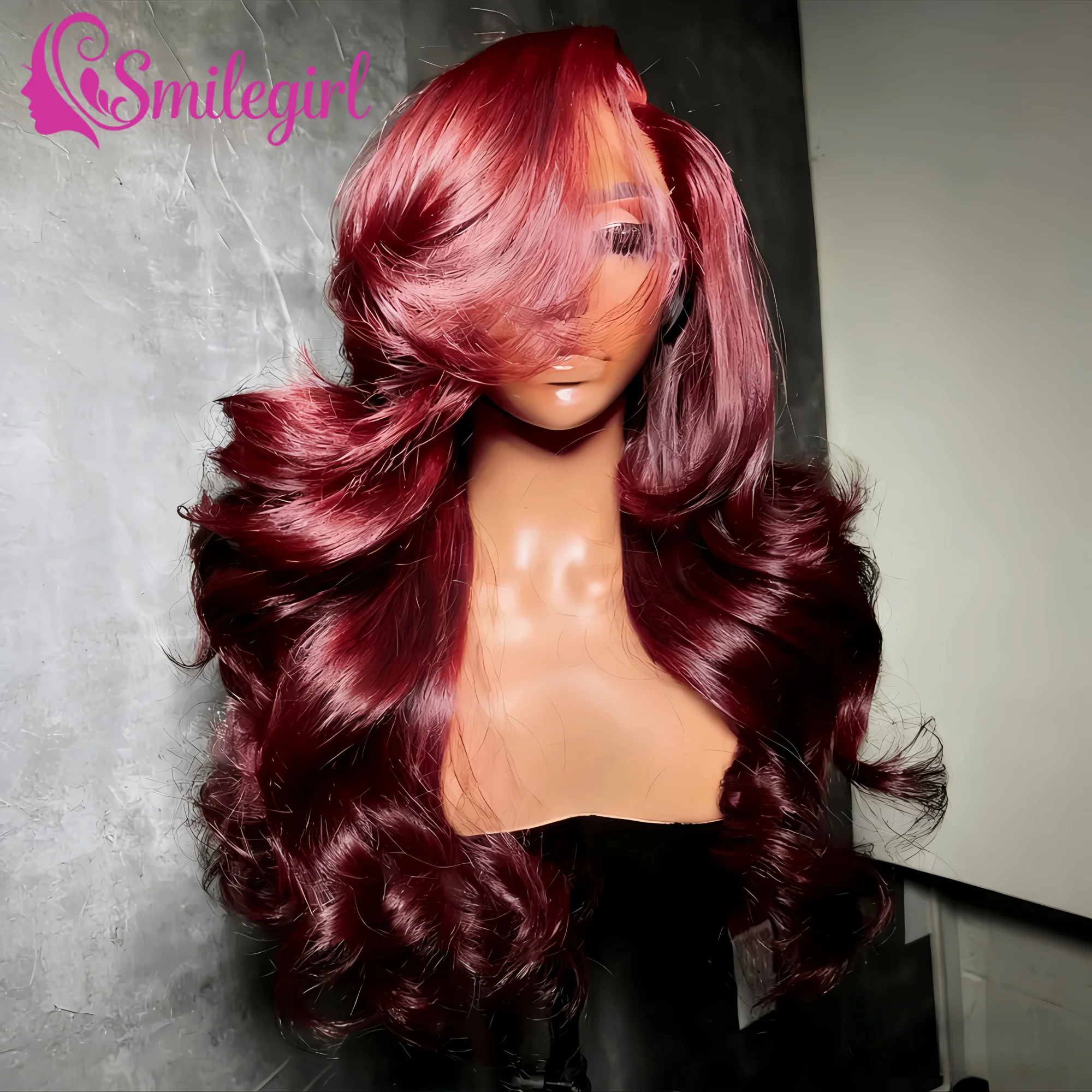 

Натуральные парики из человеческих волос 99J Burgundy Body Wave, 13x6 HD Lace Frontal, окрашенные, бразильские, с предварительно выщипанными прядями, оригинальные, по распродаже.