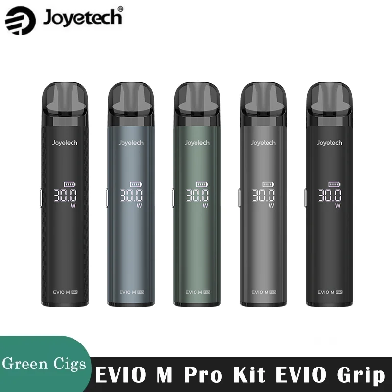 عدة سجائر إلكترونية من Joyetech-EVIO M Pro ، سجائر إلكترونية ، جراب قبضة ، من من من ماركة Joyetech-EVIO M ، 30W ، 0.6 أوم و 0.8 أوم ، بطارية mAh ، جهاز تبخير ، أصلي