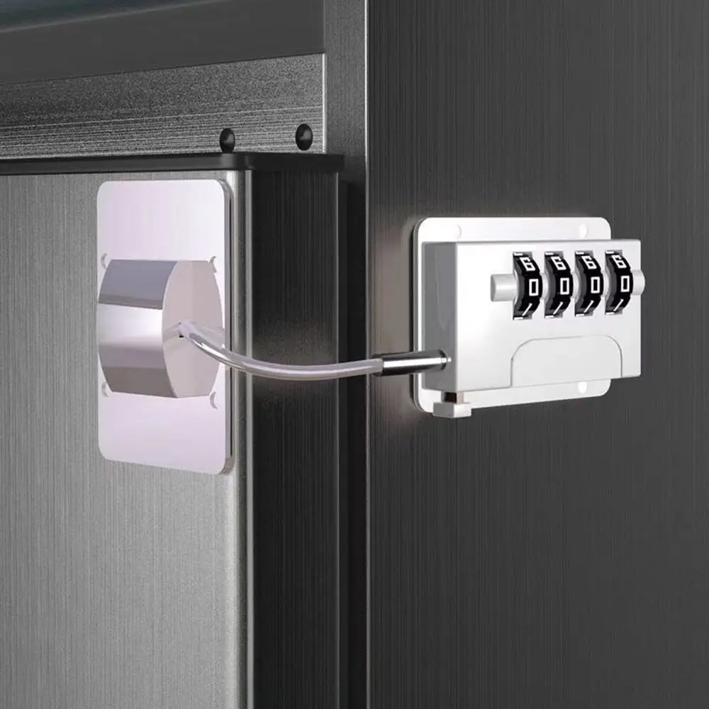 قفل أمان للأطفال مضاد للقرصة، قابل للتعديل بدون قفل خزانة للحفر، نافذة حماية الطفل، قفل بكلمة مرور رقمية للمنزل