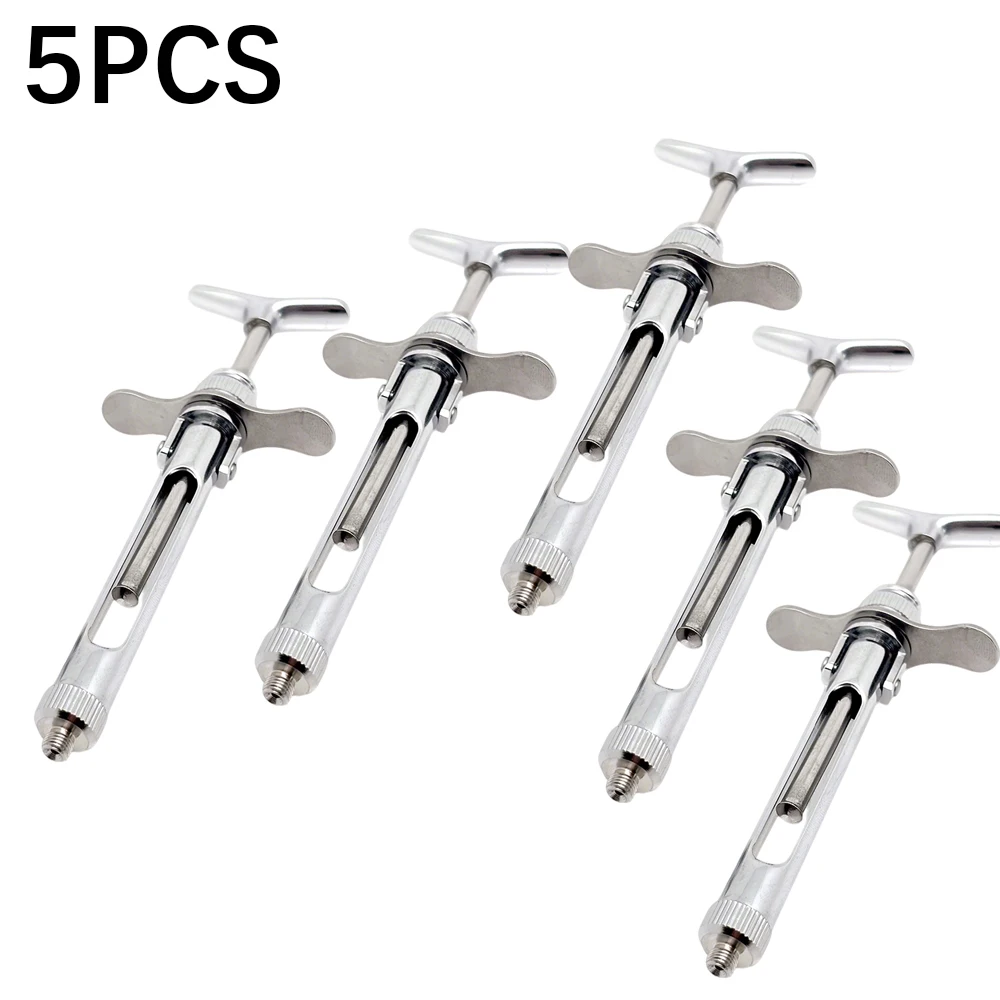 2.2ml Quantitative Stainless Steel Dental Syringe, Precision Dispensing Instrument for Dental and Medical Dose Control