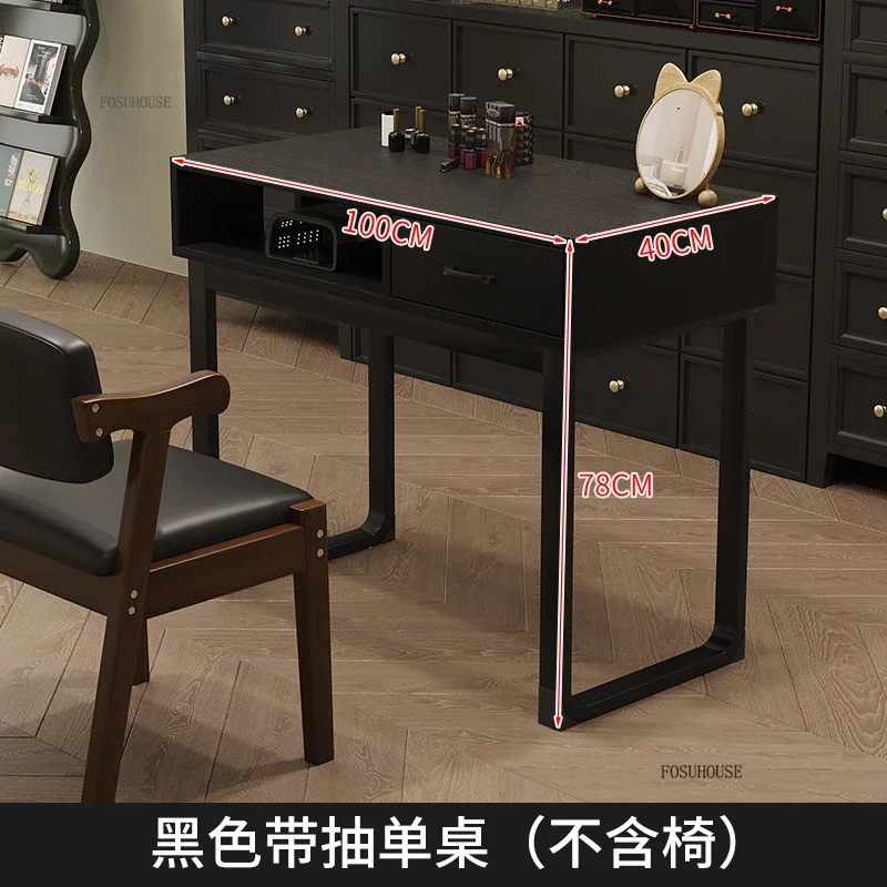 ヴィンテージネイルテーブルモダンなシングルおよびダブルマニキュア