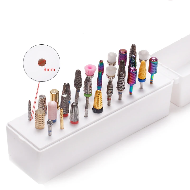 30 فتحة فرشاة ملف أظافر ، فرشاة حامل حاوية مانيكير ، إكسسوارات الأظافر #3