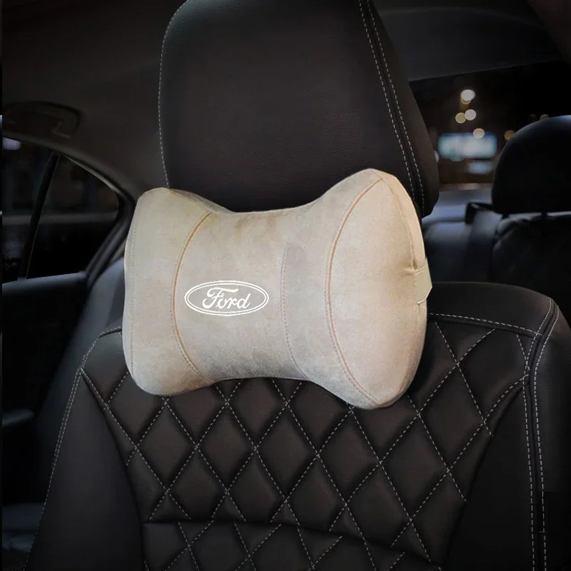 For Ford F150 Transit Fiesta Explorer Galaxy Ranger Mondeo Mk3 Edge Raptor Car Seat Headrest Pad Protector Neck Pillow Support