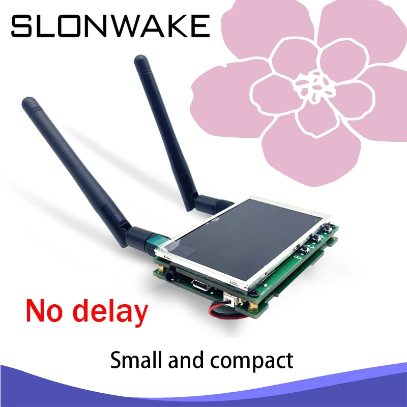 SLONWAKE 5.8G fpv الطائرة بدون طيار وحدة نقل الصور 1000mW النجوم ميكروفون 3 بوصة رصد 480*272px لطائرة بدون طيار FPV