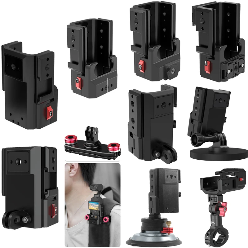 

Quick Release Metal Expansion Bracket for DJI Osmo Pocket 4 / 3 - Durable & Stable Design for Multiple Accessories Mounting