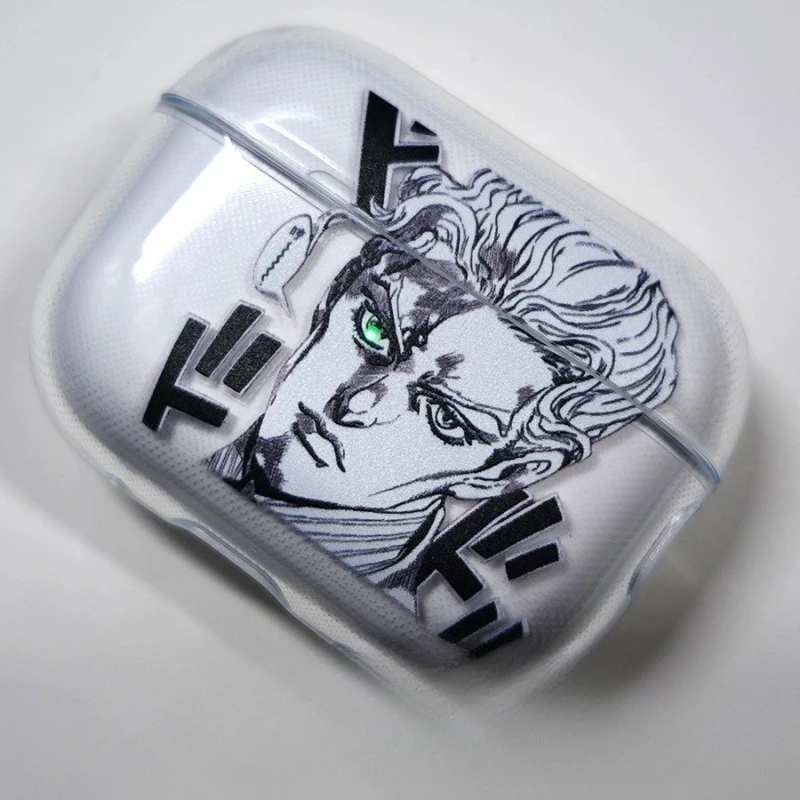 جوجو غريب مغامرة حافظة سماعة الاذن من البولي يوريثان ل Airpods 4 3 2 1 Pro Pro2 للصدمات الكرتون أنيمي لينة حالات الغطاء الواقي جديد