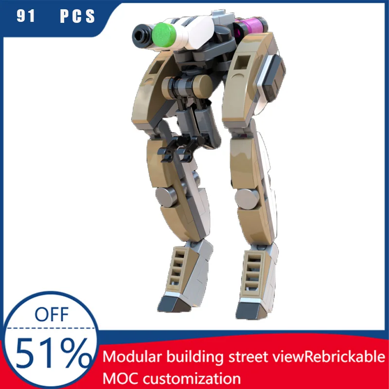 

91 шт., креативный персонаж, коричневая модель маленького героя, строительный блок, технология, кирпичная сборка, игрушка для мальчиков и девочек, рождественские подарки