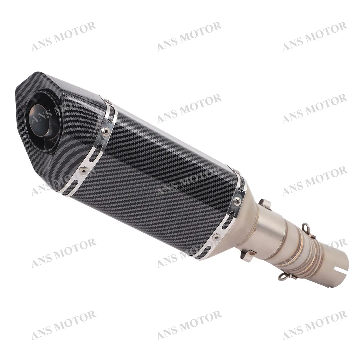 For CFMOTO 450MT 2024 2025 Slip On Motorcycle Exhaust Escape 450MT Exhaust Muffler Middle Link Pipe with Removable DB Killer