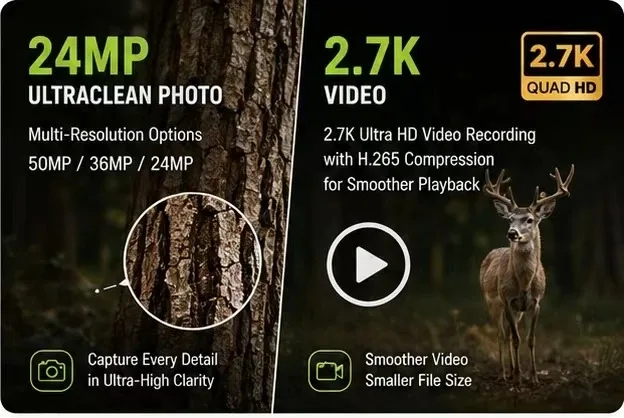 Trail Camera 50MP Infrared Night Vision Monitoring Wildlife Protection Observation Camera HC 881A Outdoor Tracking Device