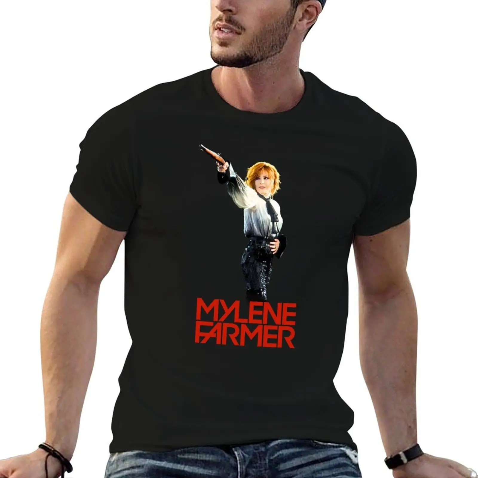 

Mylène Farmer Nevermore concert 2023 T-Shirt t shirt custom print funny t shirts dark humor t shirts for man cotton soft T-shirt
