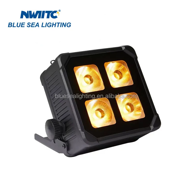 Wasserdicht IP65 Mini 4x20W RGBWA UV LED Uplight Batteriebetrieben Wireless DMX Wifi App Fernbedienung 6in1 up Licht