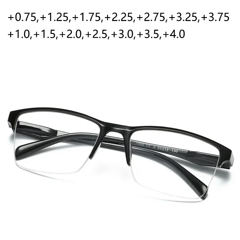 

Ultralight Square Half Frame Reading Glasses Presbyopic Glasses Men Women +0.25 0.5 0.75 1 1.25 1.5 1.75 2 2.25 2.5 2.75 3