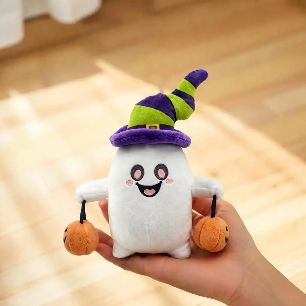 Halloween Ghost Plush Keychain, Cute Spooky Stuffed Toy Pendant for Backpack Keys ,Festive Party Gift for Kids