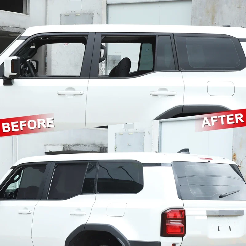 

For Toyota Land Cruiser Prado 250 LC250 2024-2025+Polyester Black Automotive Full Window UV Insulation Sun Visor Car Accessories