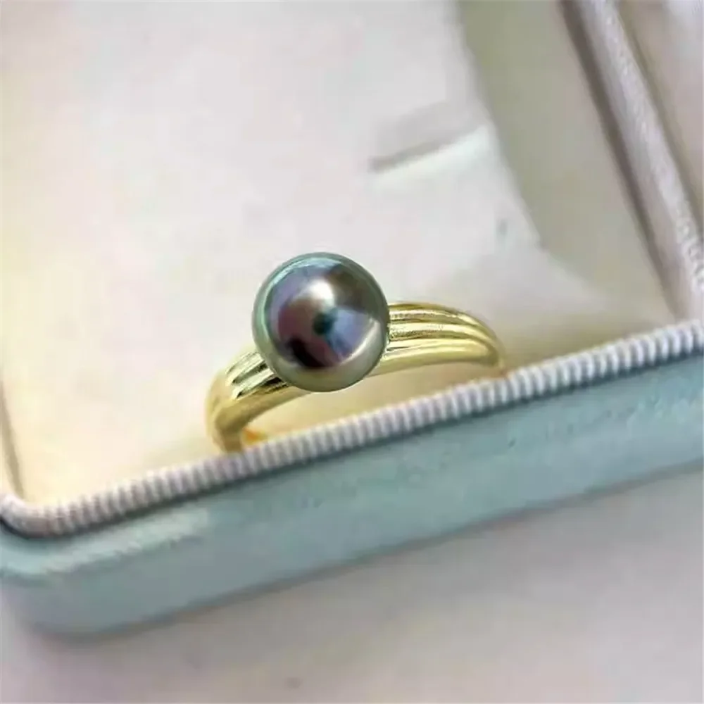 Solid S925 Sterling Silver Pearl Ring Settings Findings & Accessories - for Jewelry Making Bulk Wholesale Craft Supplies 8-10mm