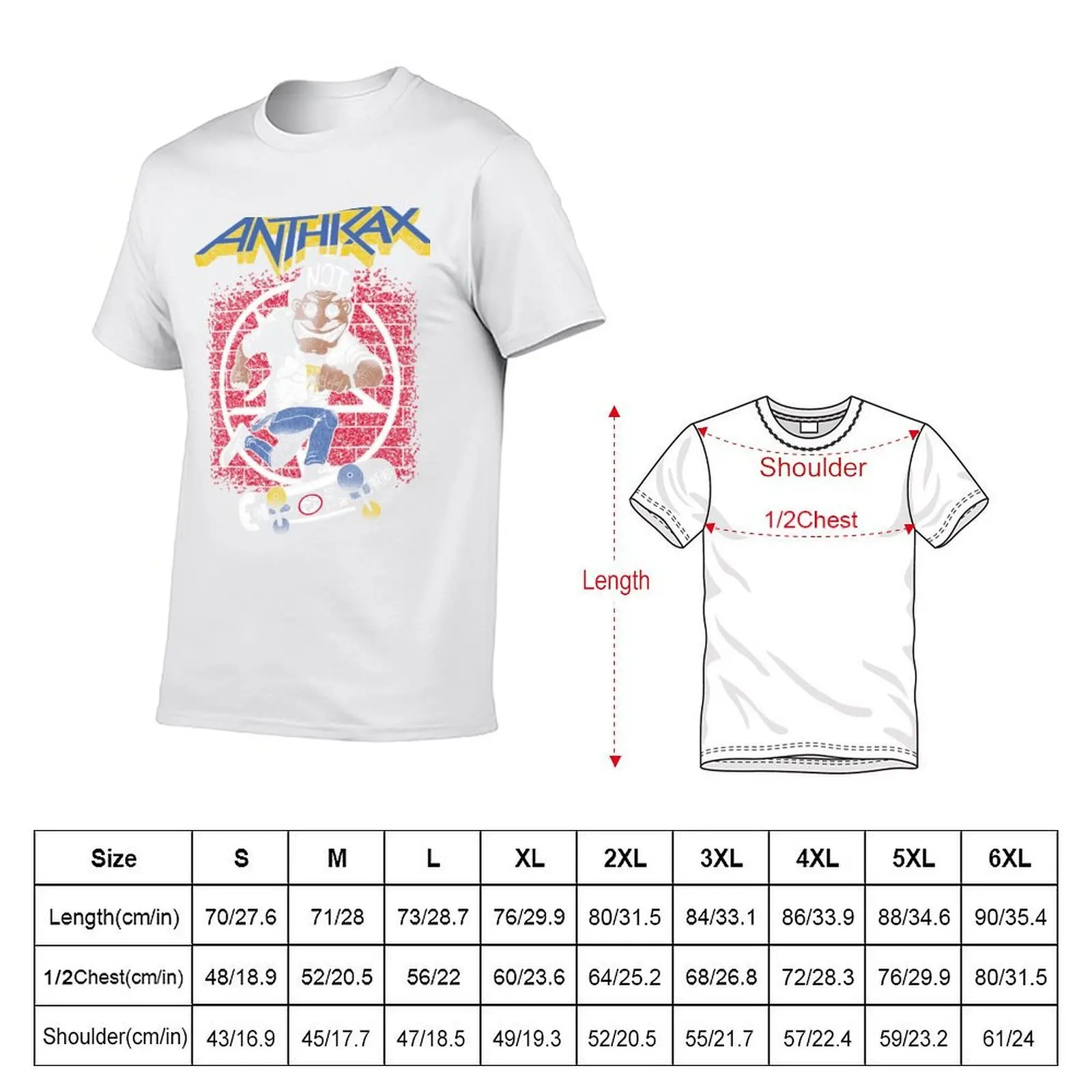 تي شيرت ANTHRAX BAND تي شيرت قطني أسود عادي للرجال حزمة تي شيرت للرجال تي شيرت قطني ناعم