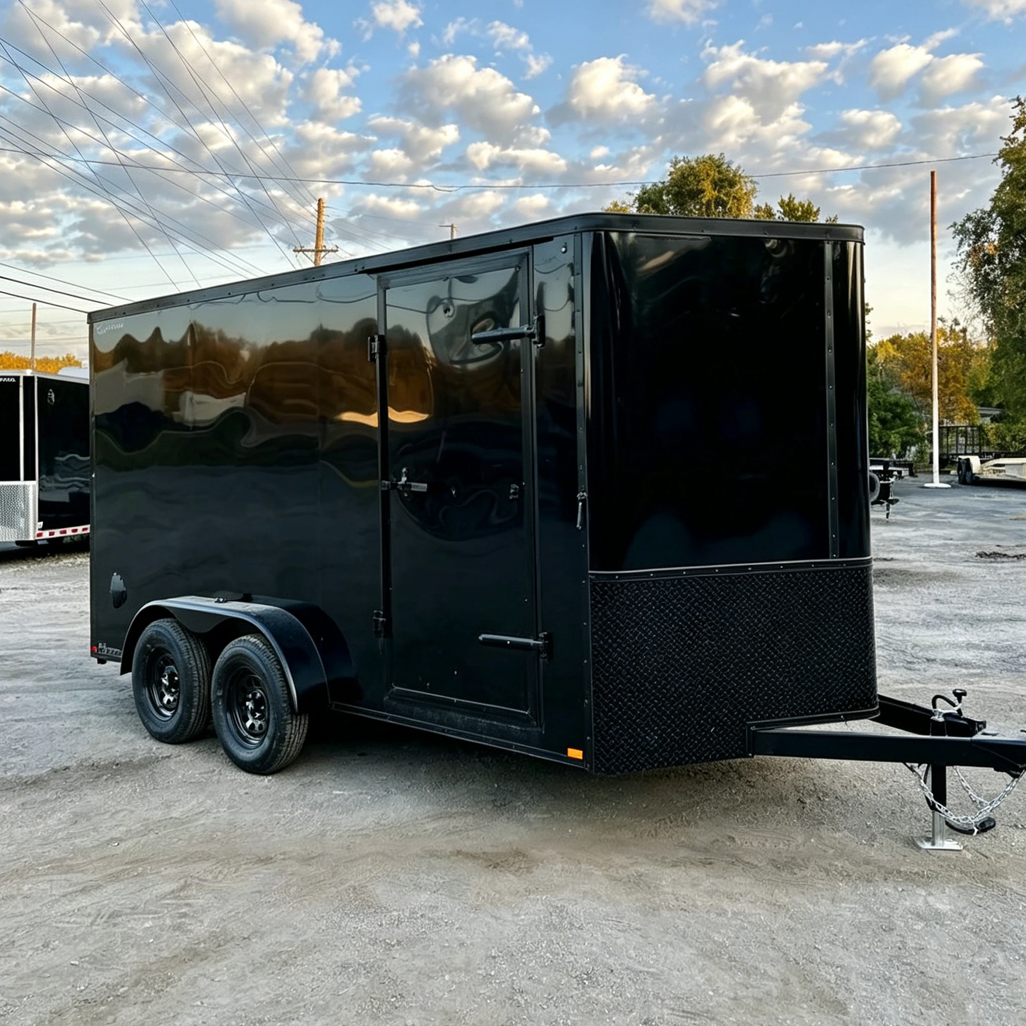 Enclosed Food Trailer Fully Equipped Mobile Kitchen Custom Concession Truck Closed Design Fast Food Van Stainless Steel Trailer