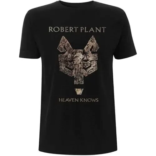 

Robert Plant Heaven Knows T-Shirt Black New