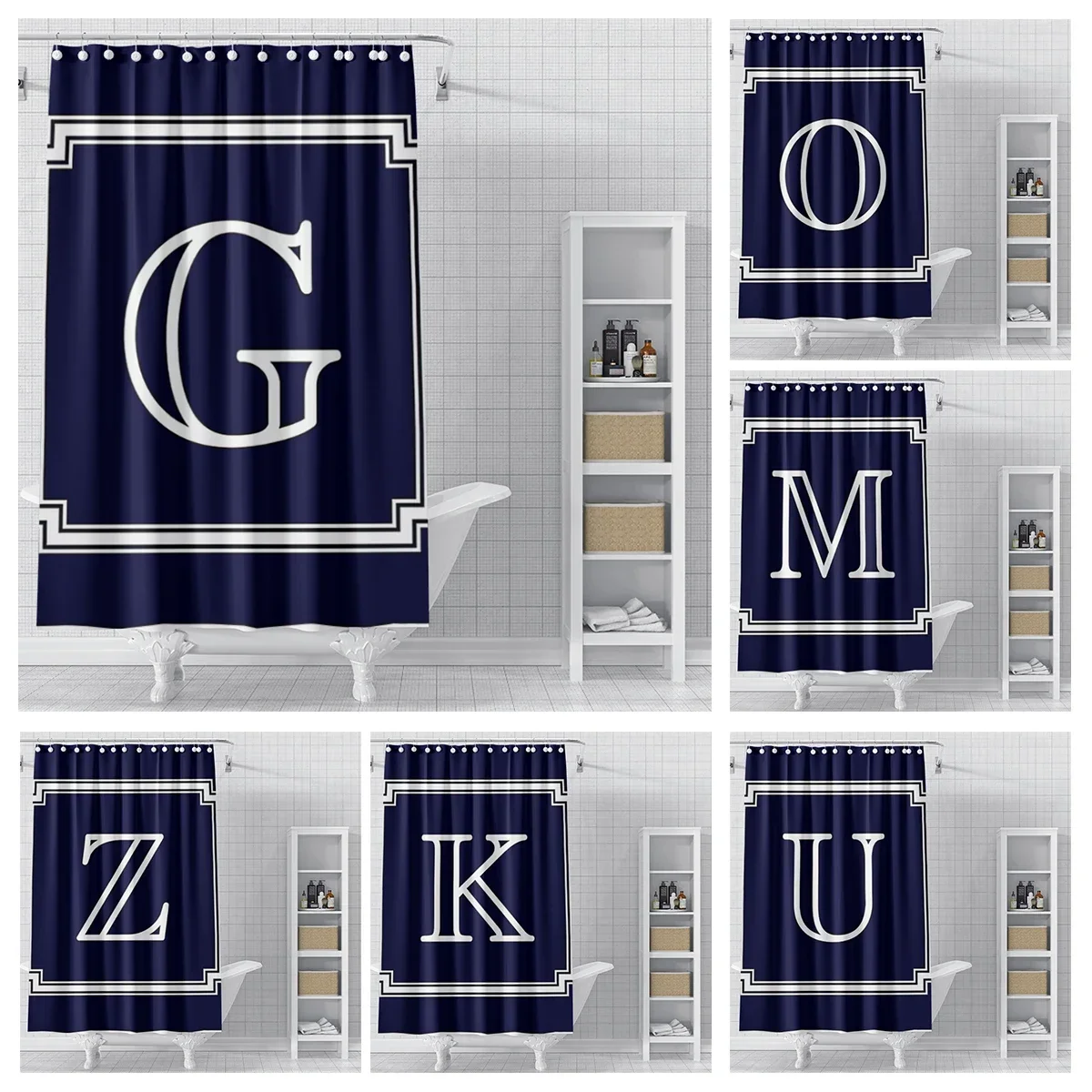 Home decor 26 letter shower curtains for bathroom waterproof fabric bathroom Curtains modern shower curtain 180x200 240x200