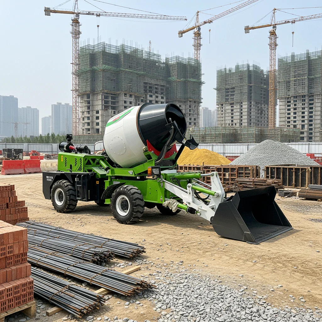 Customized 4 Cubic Meters Self Loading Concrete Mixer Truck CE Certified For Sale