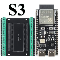 ESP32S3 Development Boards with Expansion Adapter Kit 2.4G Wifi BT Module ESP32-S3 N8R2 N16R8 44Pin Type-C ESP32-S3