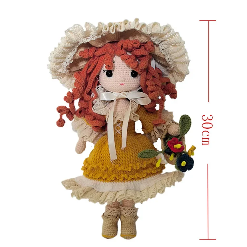 اليدوية الحياكة دمية الكروشيه إيما بنات الكروشيه الدمى للمنزل اكسسوارات نمط الحرفية لعبة الحلي