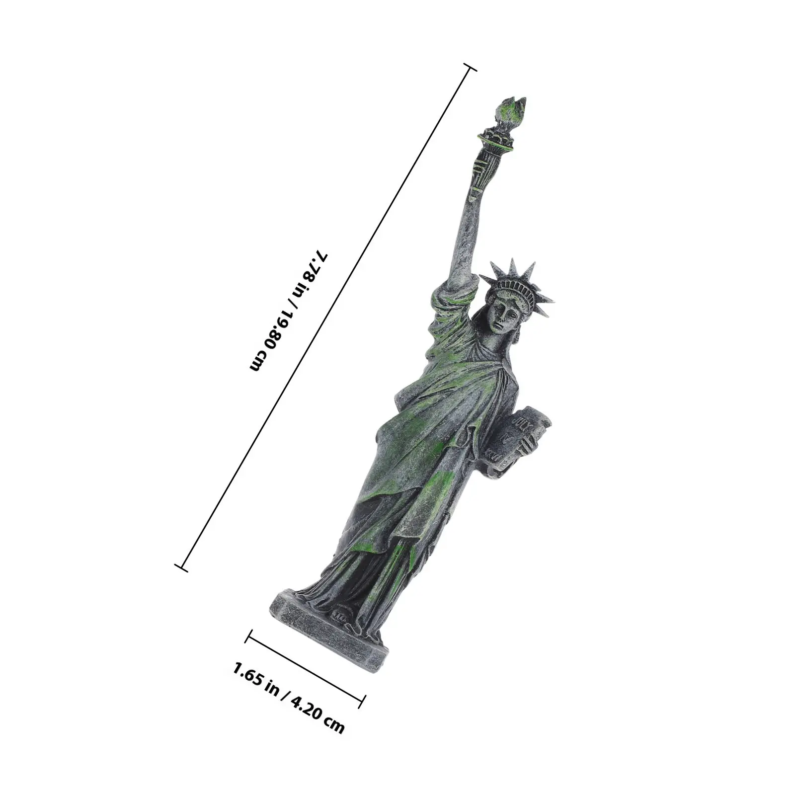 Statue of Liberty Resin Decoration Creative Miniature Statue Office Decor Fish Tank Ornament New York Souvenir Usa Centerpiece
