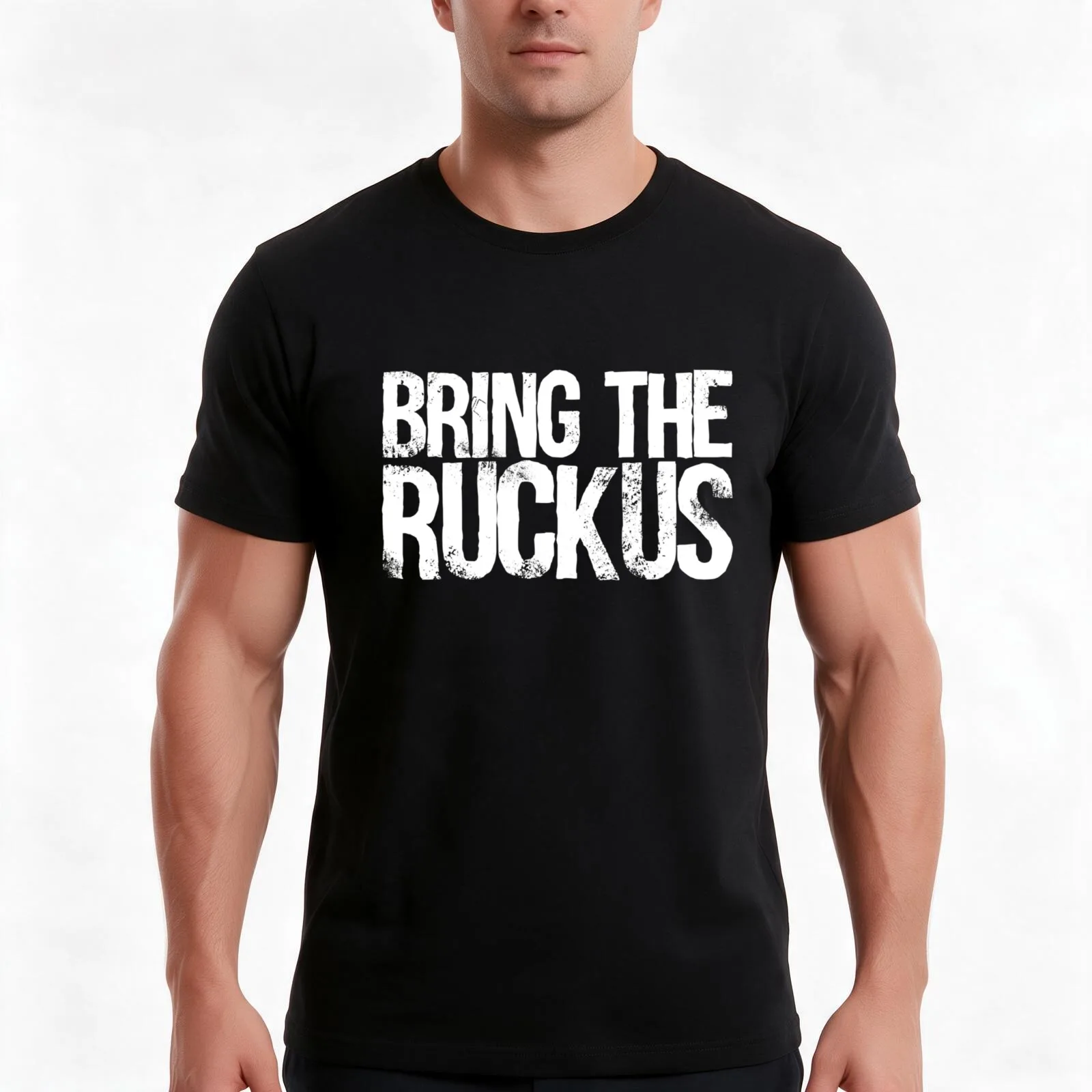 Bring The Ruckus T-Shirt Summer Casual Cotton Tee Oversized Streetwear Tops Vintage Graphic Print Loose Fit Short Sleeve