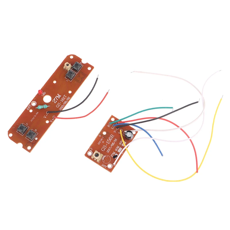 4CH RC Car Remote Control 27MHz Circuit PCB Transmitter and Receiver Board with Antenna Radio System