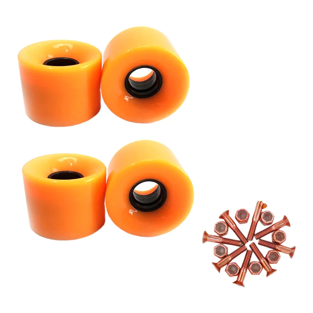 

Banana Board PU Street Wheels (60x45mm, Colored) & Colored Mounting Hardware Skateboard Wheels PU Street-Cruising Wheels