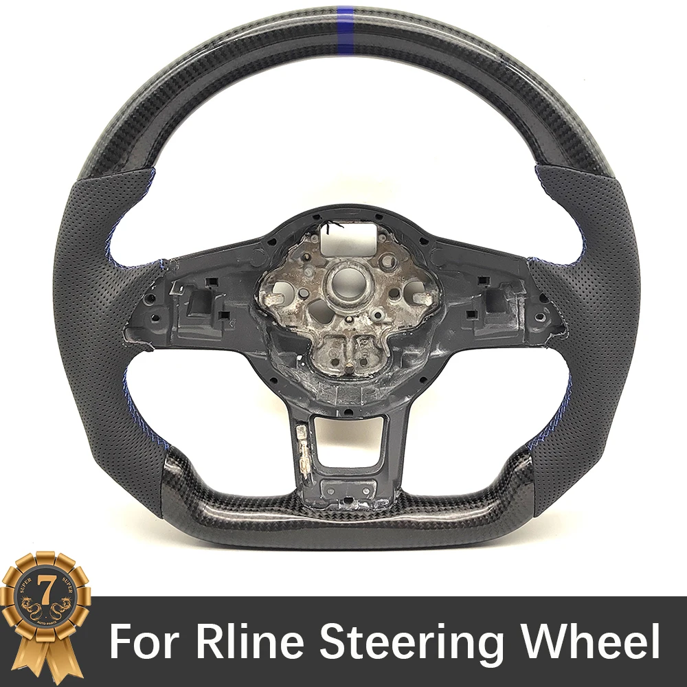 

For Rline Steering Wheel Assembly Custom Carbon Fiber With Blue Back Label Assembly Accessories Attachments