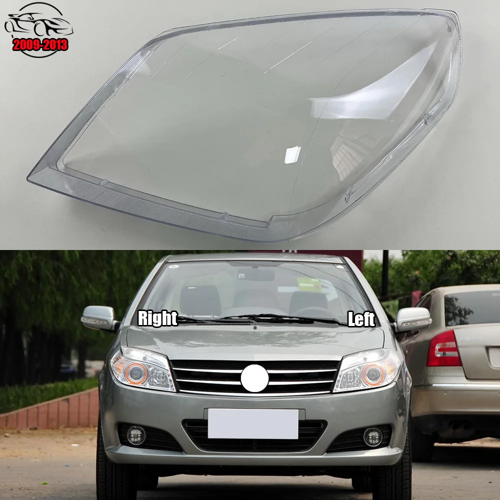 For Geely Jingang 2th Gen 2009-2013 Car Headlight Glass Lens Cover Shade Shell Transparent Auto Light Housing Lamp Caps