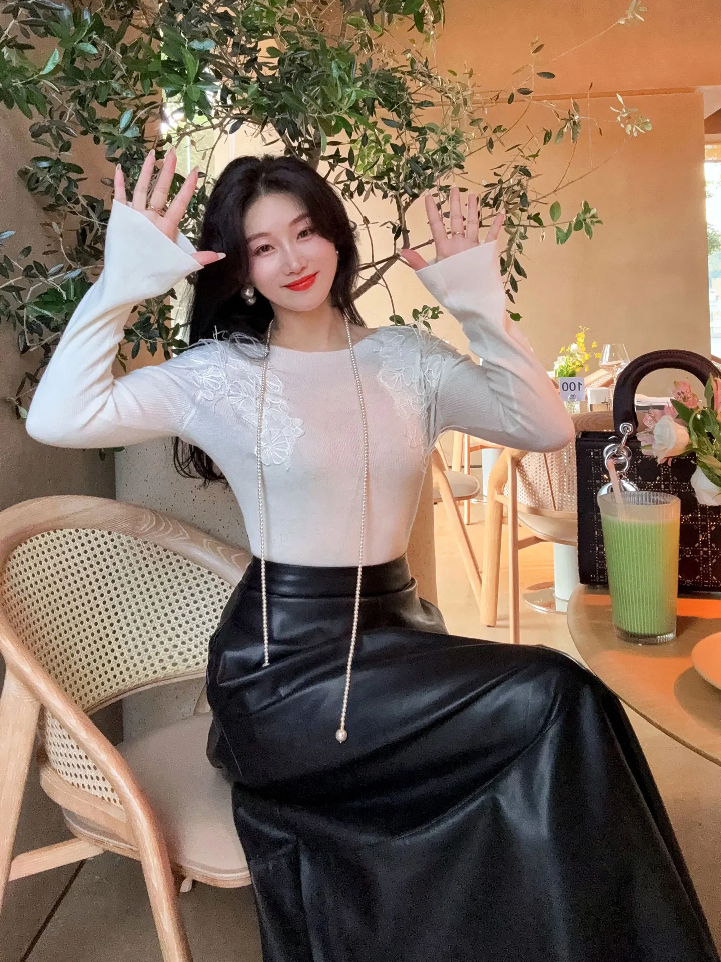 

Женский облегающий вязаный свитер YANGXIAOJING с 3D-дизайном «перья и цветы», базовый слой, дышащий, мягкий, из смесовой шерсти