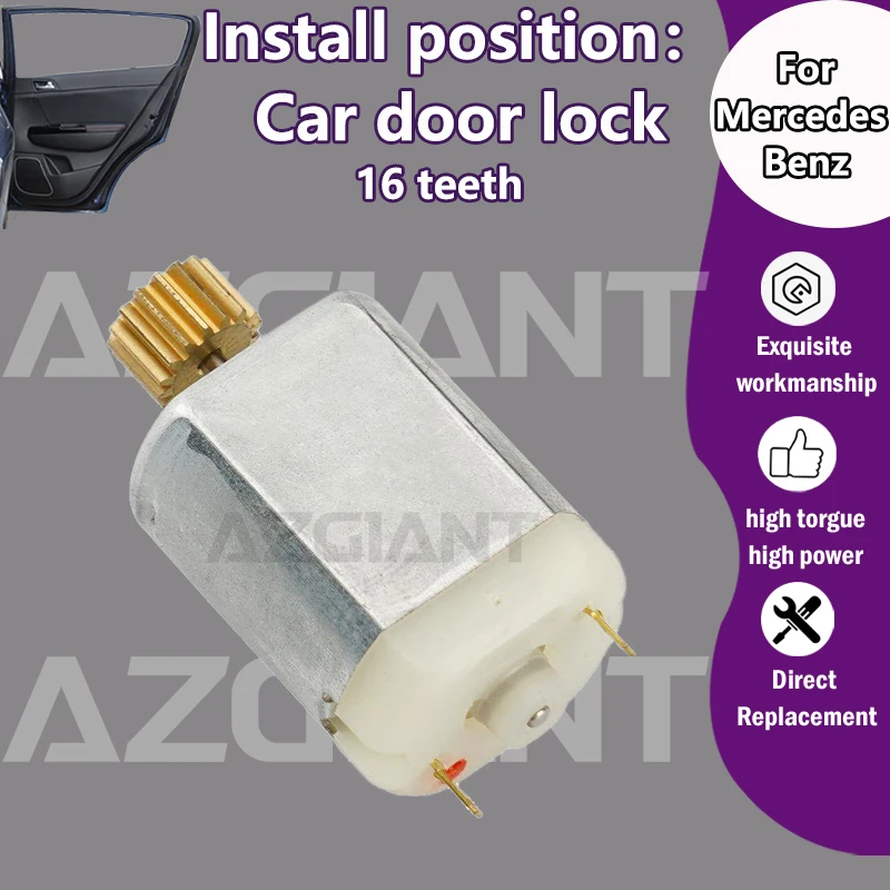 

Car Door Lock Actuator 16 Teeth gear 12V Motor For Mercedes Benz Vito W638 V220 V230/Sprinter 903 1996/1997-2003 high torque kit