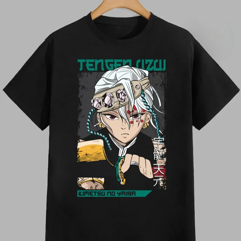 

Anime ‌‌‌‌‌‌‌Uzui Demon Slayer T Shirt Summer Cotton Men Women Tee Streetwear Casual Trendy Short Sleeve Couple O-Neck Hip Hop