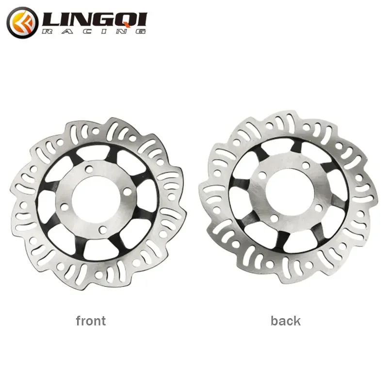 LINGQI RACING Iron Disc Brake Pads Bicycle Parts For CRF50 XR Off Road Quad Pit Dirt Bike 190mm Disk Rotor Plate Assembly