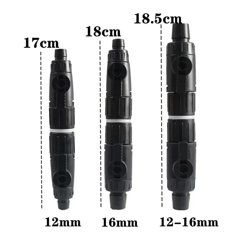 12/16mm Double Tap Quick Release Connector Fish Tank Hose Pipe 3-Way Valve Aquarium Filter Connector Aquarium Accessories