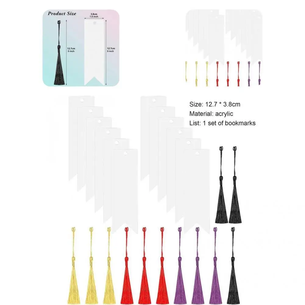 Reading Bookmark Portable Bookmark Acrylic Multi-use  Convenient Elegant Fine Texture Reading Bookmark