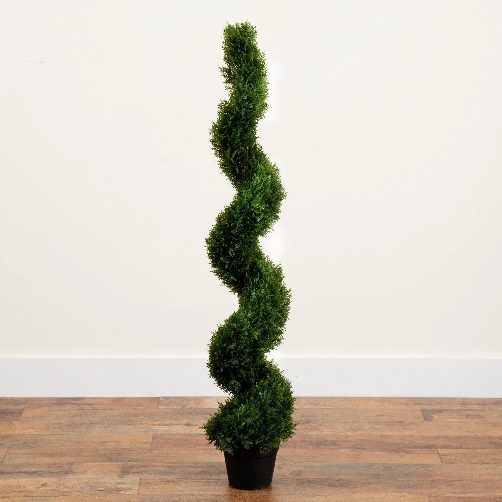 

4ft Artificial Cedar Spiral Topiary Tree UV (Indoor/Outdoor). Retail $173 United States