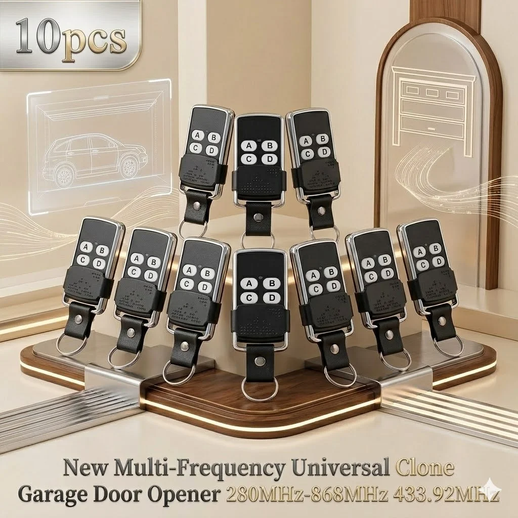 10pcs Multi-Frequency Universal Clone Roller Door Gate Operator Opener 280MHz-868MHz433.92MHz Rolling Code Transmitter