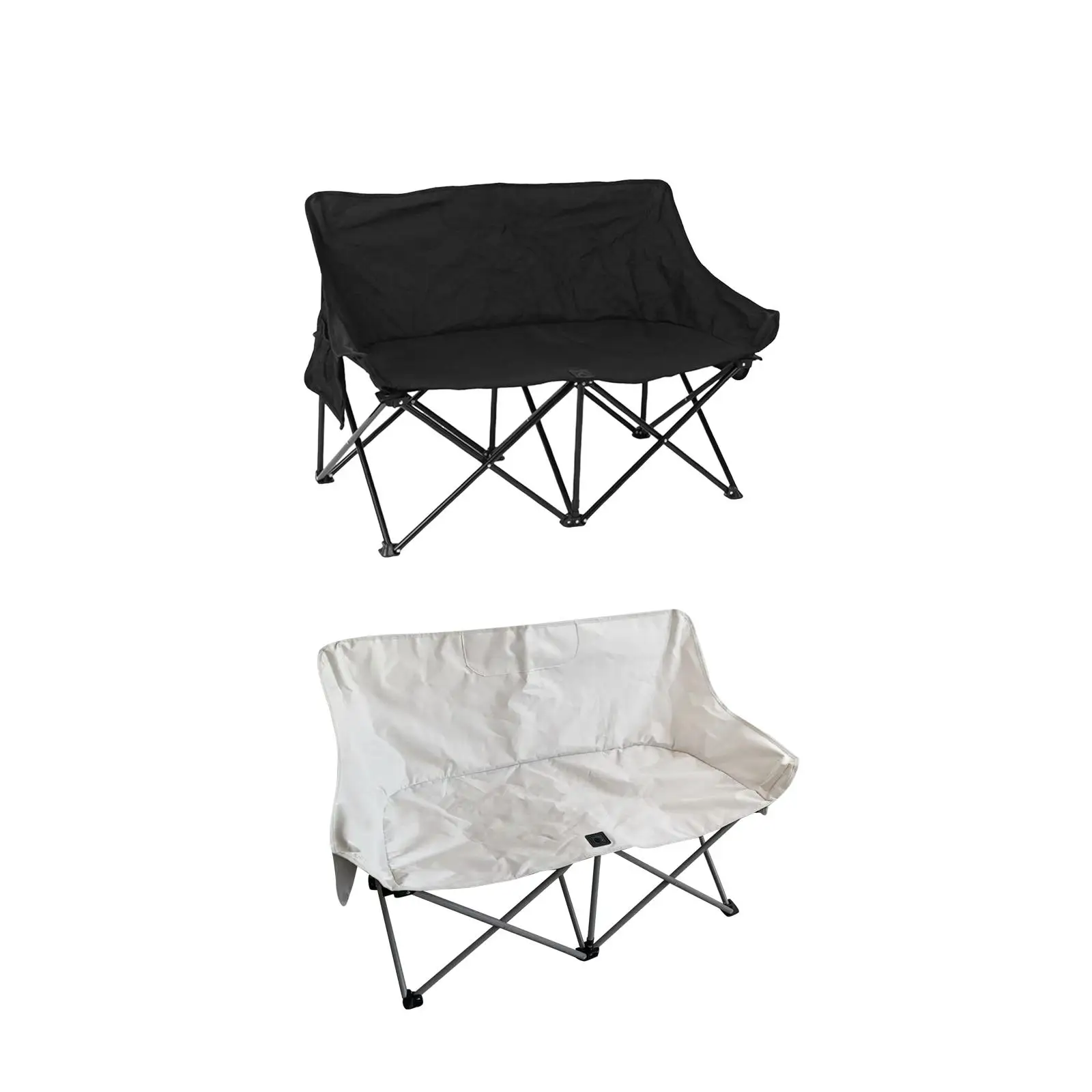 

Double Camping Chair Nonslip Folded Stable Lightweight Outdoor Moon Chair for Camping Outdoor Sporting Events Backyard Barbecue